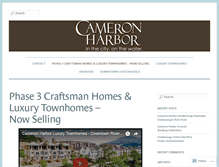 Tablet Screenshot of cameronharbor.com